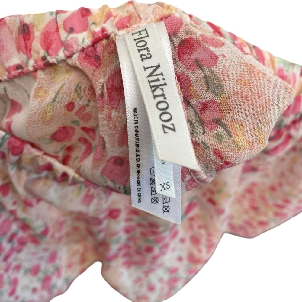 Flora Nikrooz Floral Printed Chiffon Wrap Robe & Shorts Intimates Set - Picture 8 of 12